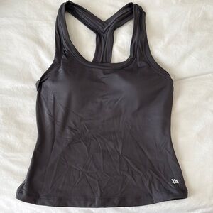 Gray Racerback Tank Top